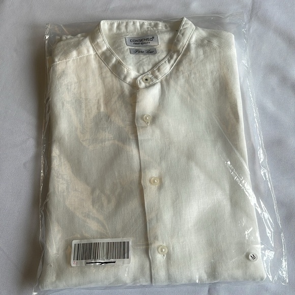 White Linen Blouse - Picture 7 of 7